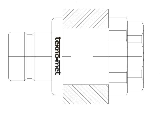 Náustek do panelu s vnitřním závitem
